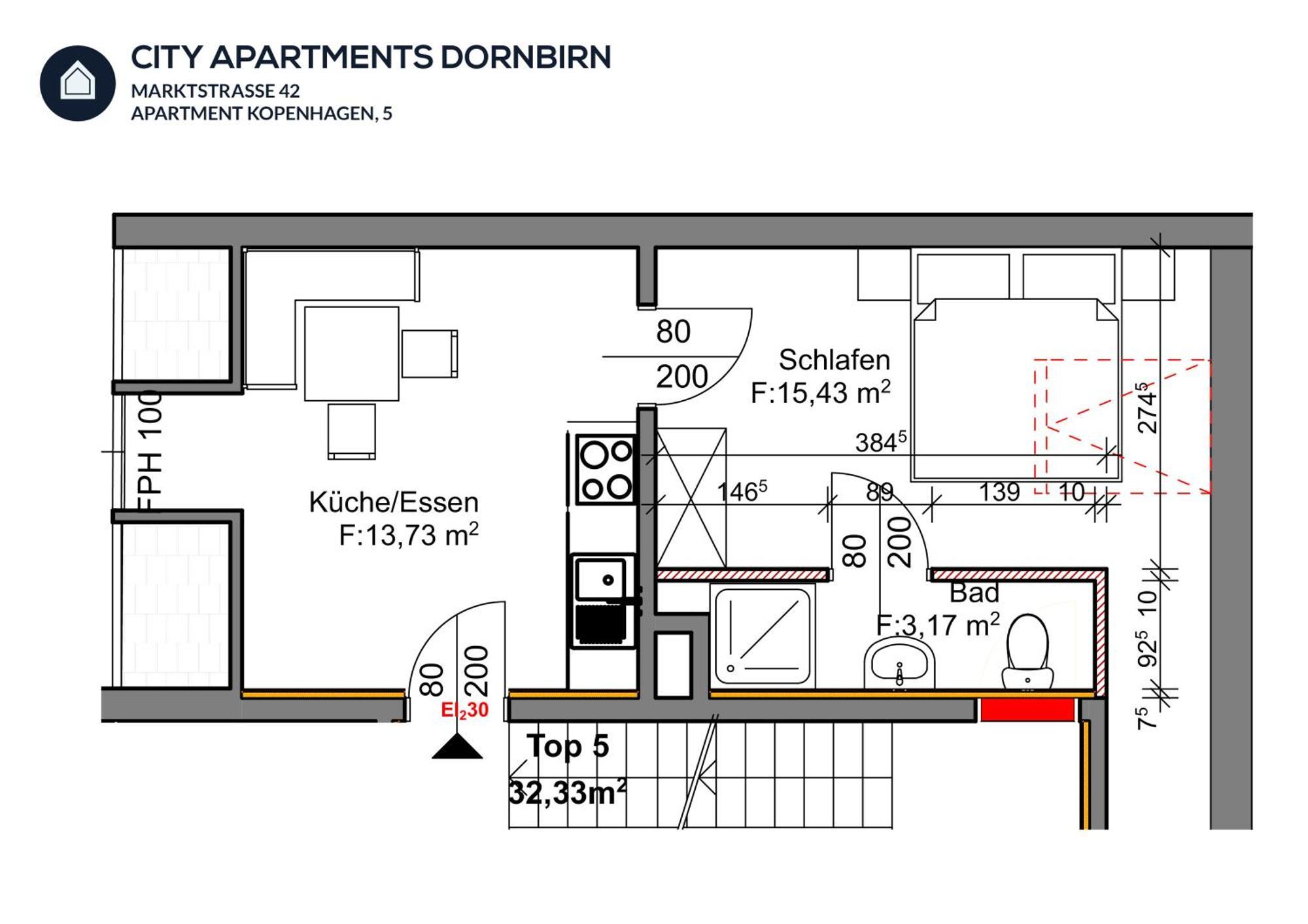 City Apartments Dornbirn Gemuetliches Apartment Im Stadtzentrum Dornbirn, Kopenhagen 5 エクステリア 写真